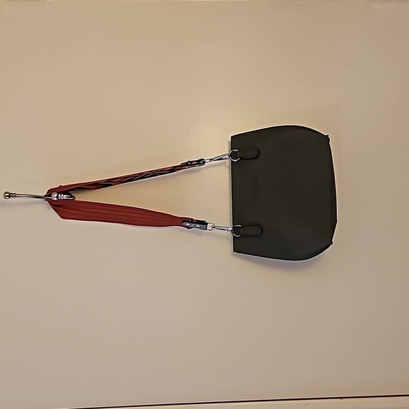 THREADED PEAR Gray Tassel Colorful Guitar Strap Shoulder Mini Bag - Picture 6 of 8